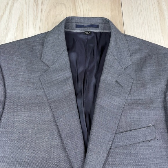 J. Crew Ludlow 4 Season Wool Suit Blazer Mens Size 40R Slim Fit Gray - Picture 8 of 14